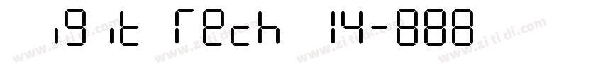 Digit Tech 14字体转换
